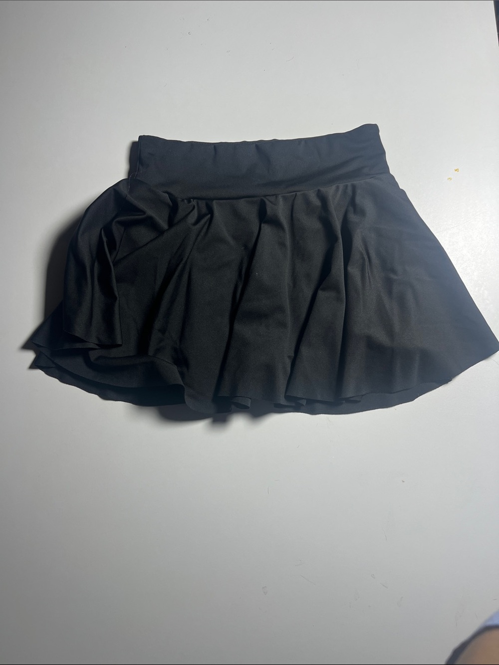 Black Women's Pleated Skater Skirt